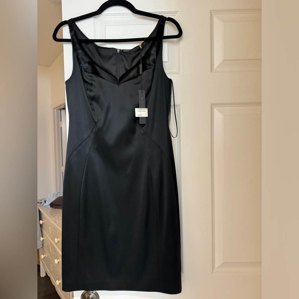 Elie Tahari NWT black silk dress